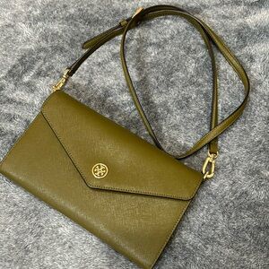 Tory Burch Olive Green Clutch/Purse